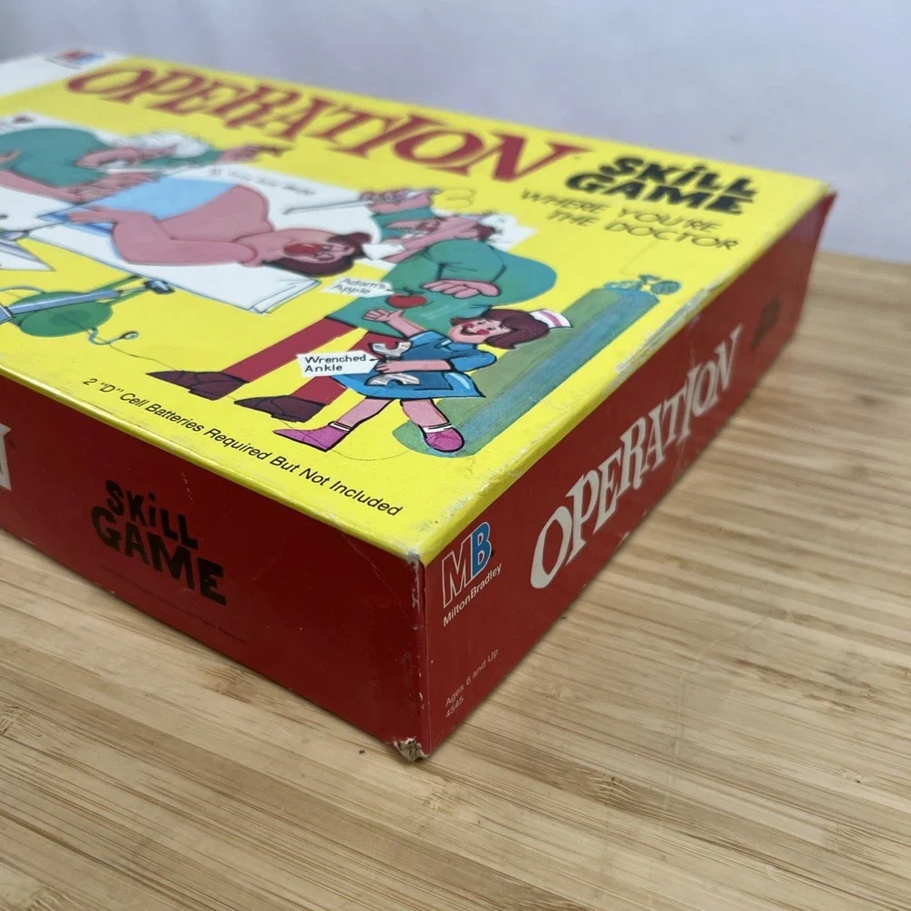 1965 Milton Bradley Operation Skill Game Vintage Incomplete Parts Repair No PWR